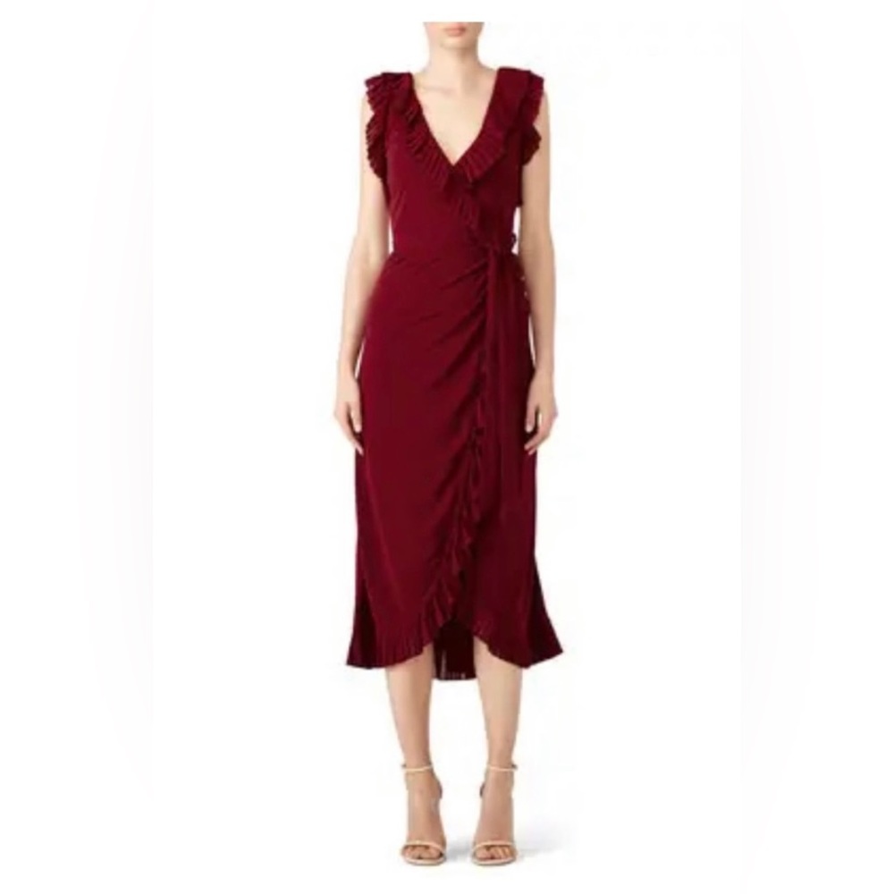 Tory Burch wrap ruffle dress